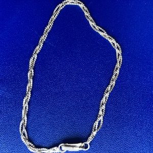 Sterling Silver braided bracelet. SPECIAL 3 for $20.00